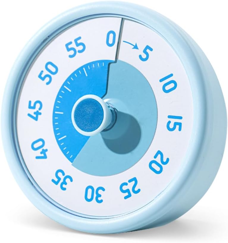 Visueller 60-minuten-timer, Klassenzimmer-timer, Lerntimer Für Kinder, Visueller Küchentimer, Manueller Countdown-timer, Teetimer, Visueller Timer Für Kinder Und Erwachsene