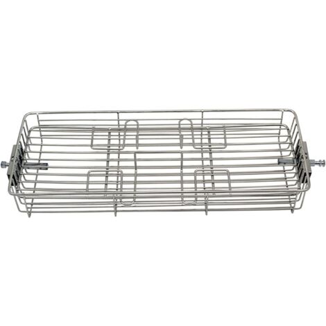 Grillkorb Aus Edelstahl Für Grill Und Backofen. Flacher Korb, Ideal Für Fleisch, Fisch, Obst, Gemüse Und Brot. Geeignet Für Grill Und Backofen.