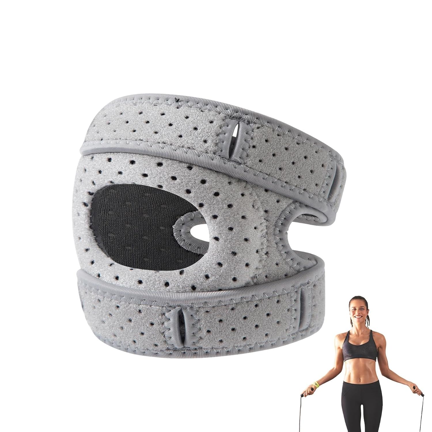 Knie-patella-stabilisator, Patella-bandage – Verstellbarer Patella-sehnen-stabilisator Knieband Zur Sehnenunterstützung, Patella-gurt Zur Anpassung
