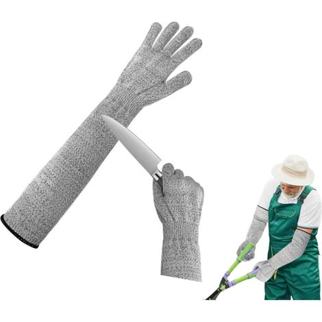 Gartenhandschuhe Für Damen Und Herren – Langärmlige, Schnittfeste Handschuhe – Dornenfest – Zum Rosenschneiden – Mit Unterarmschutz – 5 Schnittfeste Ärmel – Für Garten Und Garten