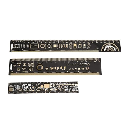 Leiterplattenlineal, 3 Stück 6,3/7,87/10,23 Zoll Smd-lineal, Leiterplattenlineal, Lineale Für Elektronische Platinen, Messwerkzeuge Für Elektronikingenieure, Multifunktionale Leiterplatte