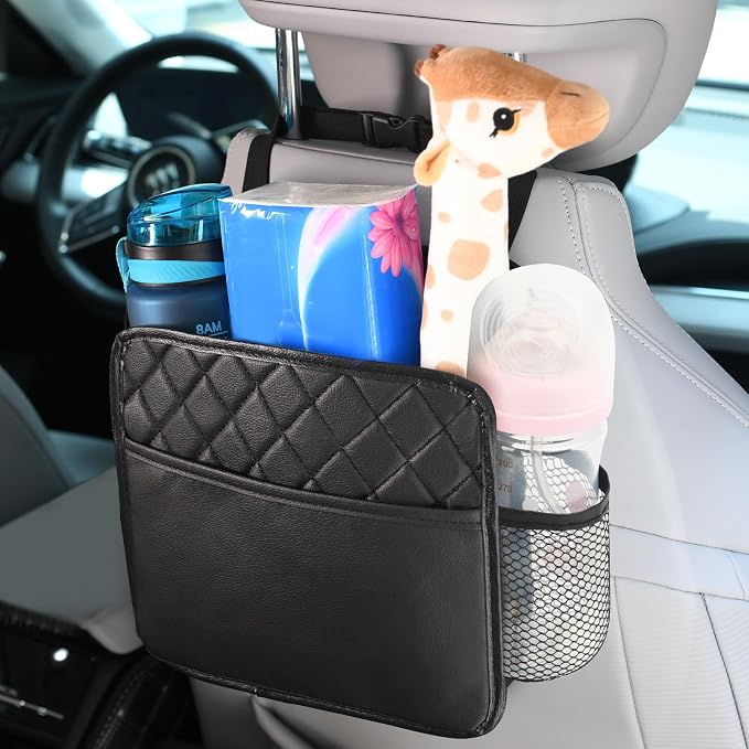Auto-aufbewahrungstasche Aus Leder Zum Aufhängen, Auto-rücksitz-organizer Mit Aufbewahrungstaschen, Allgemein, Organizer Und Aufbewahrungsmöglichkeit Mit Großem Fassungsvermögen Für Reisen Und Tourism
