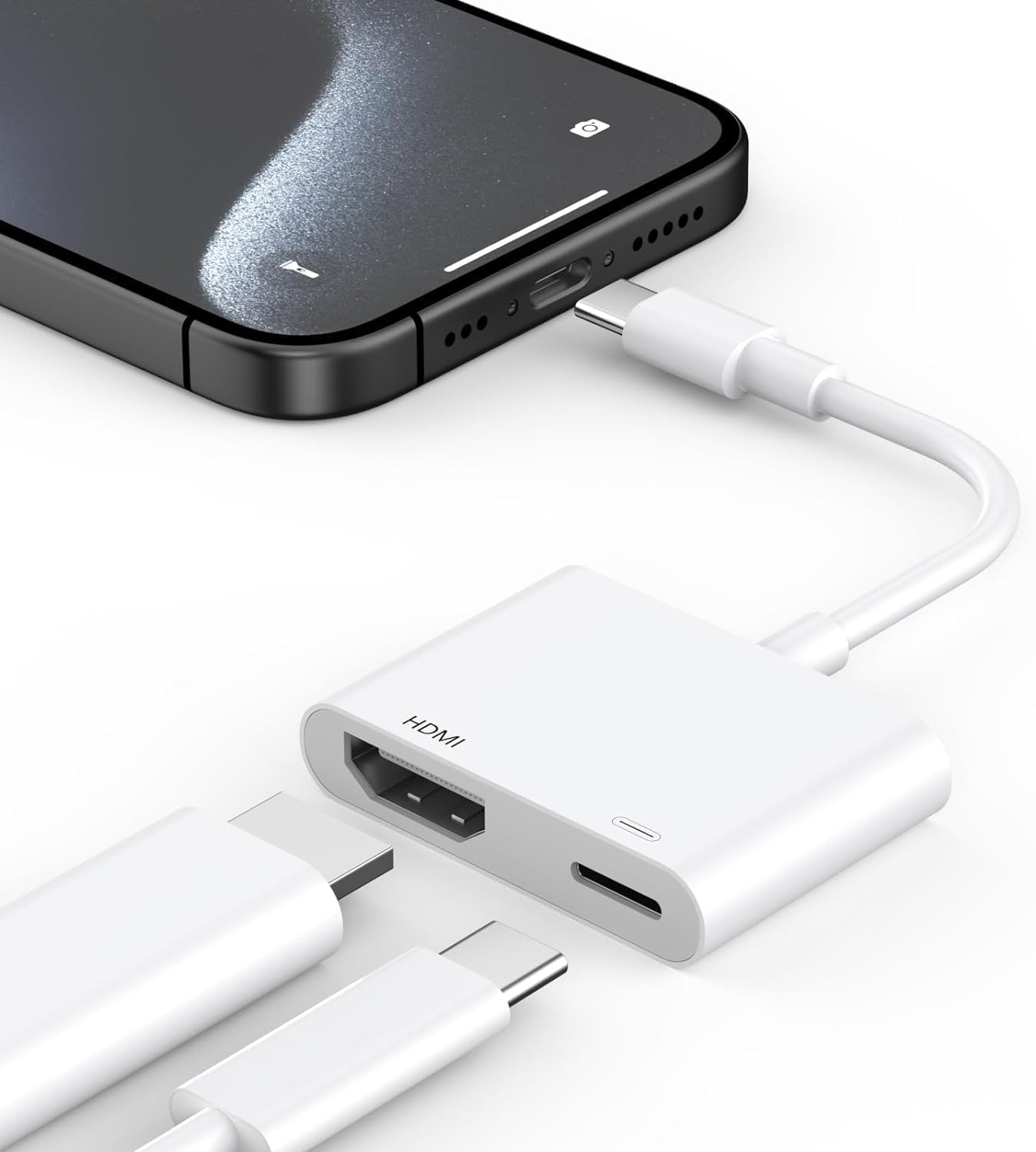 Usb-c-auf-hdmi-adapter, Typ-c-auf-hdmi-adapter, 4k-digital-av-konverter Für Tv, Video- Und Audio-synchronisation, Kompatibel Mit Iphone 15/16, Ipad, Samsung S24 Ultra, Macbook Pro/air