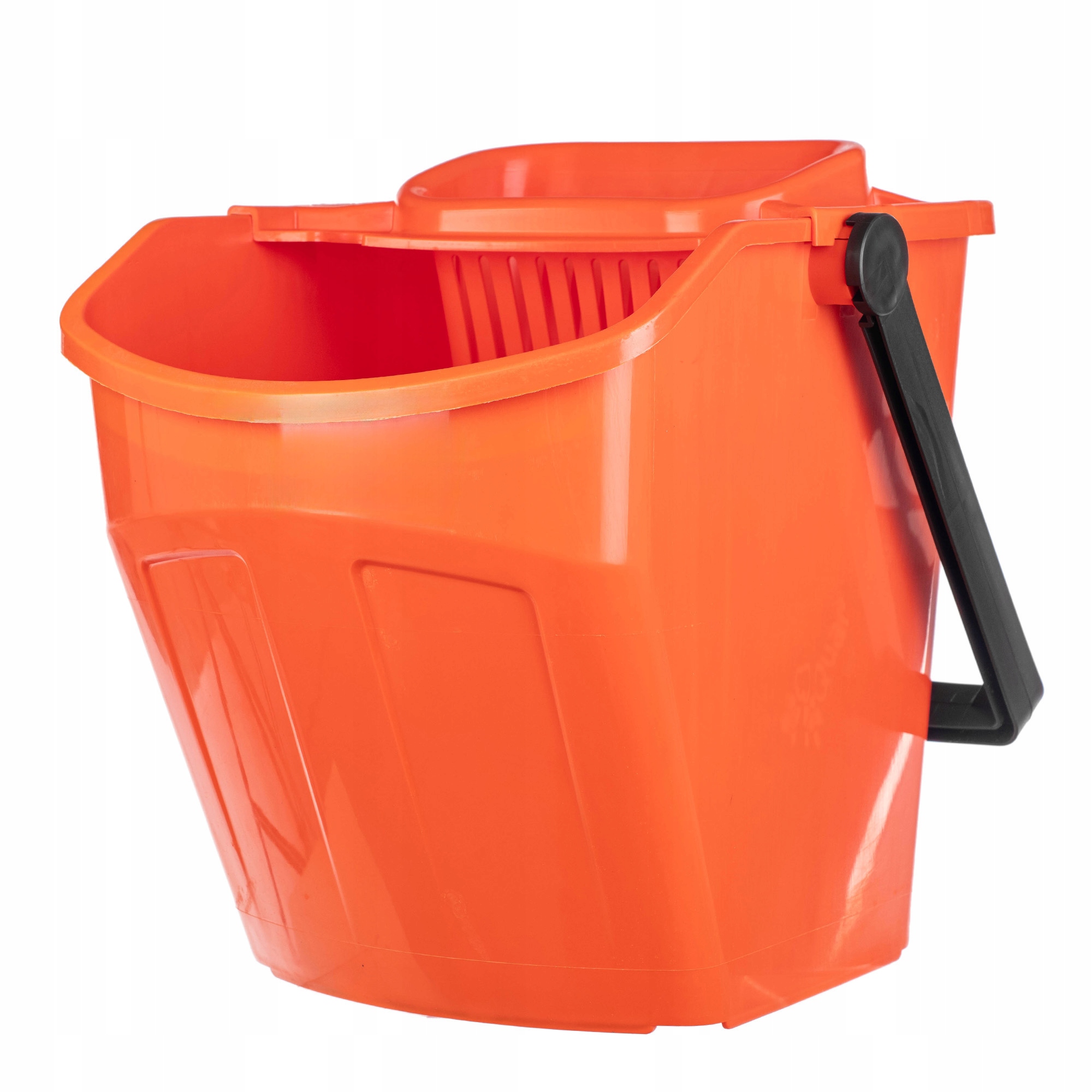 Oranger Flachmopp Mit 25-liter-eimer Und Auswringer