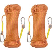 2-teiliges Statikseil, 8 Mm Nylon, 1000 Kg Bruchlast, Wasserdicht, Für Camping Und Outdoor-rettungseinsätze