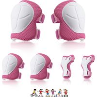 1 Set Schutzausrüstung, Knieschoner, Ellbogenschoner, Handgelenkschützer, Verstellbar, Für Kinder, Skateboard, Inlineskates, Roller, Fahrrad