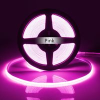 3 M Langer, Flexibler, Pinkfarbener Neon-cob-led-streifen, Hohe Dichte 320 Leds/m, 12 V Dc, Für Die Innendekoration Von Schlafzimmer Oder Fernseher