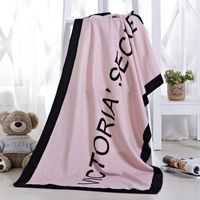 1 Badetuch, Mikrofaser, 70 X 150 Cm, Rosa Und Schwarz, Für Strand, Zuhause, Büro
