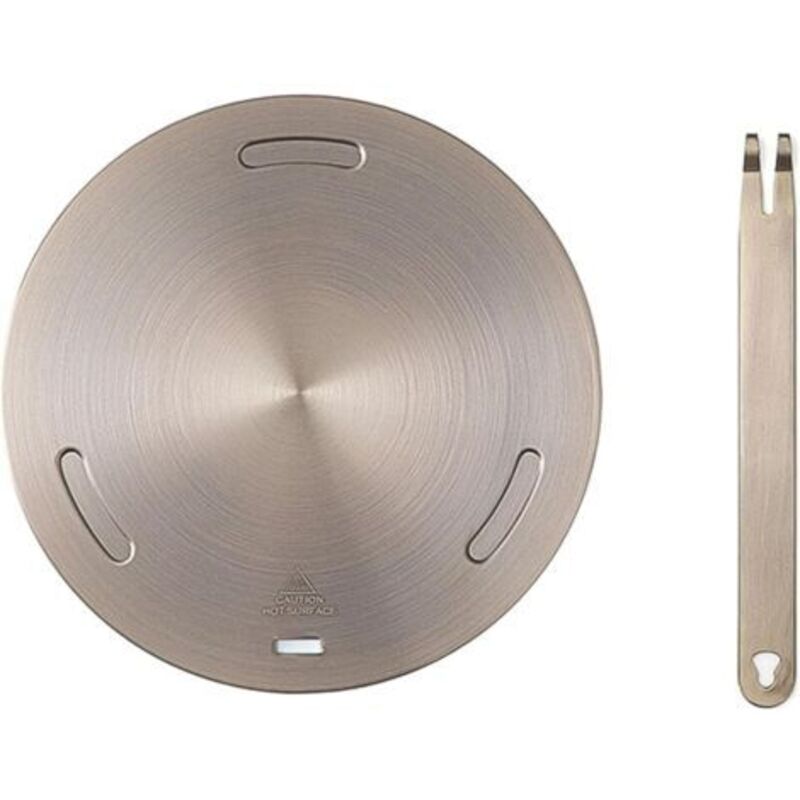16 Cm Edelstahl-induktionsadapter Mit Abnehmbarem Griff – Für Kaffeetassen Und Milchtopf – Rosa
