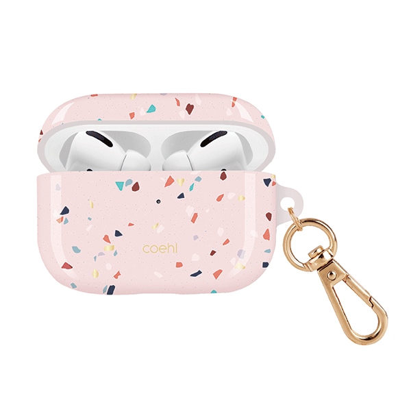 Uniq Coehl Terrazzo Airpods Pro Hülle, Blush Pink