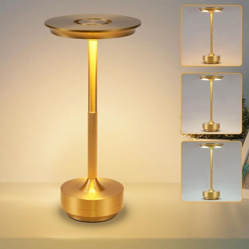 Kabellose Nachttischlampe In Roségold – Dimmbare Touch-led, Usb-aufladbarer Akku, Ideal Für Fenster, Wohnzimmer Oder Kinderzimmer