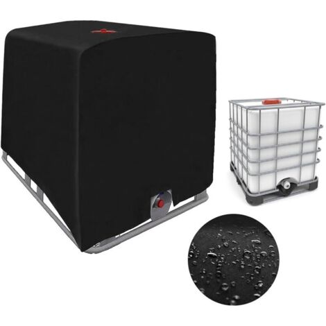 Schutzhülle Für 1000-liter-ibc-container, 210d-polyestergewebe (rotrottfest), Maße 120 X 100 X 116 Cm, Mit Kordelzug Zum Verschließen