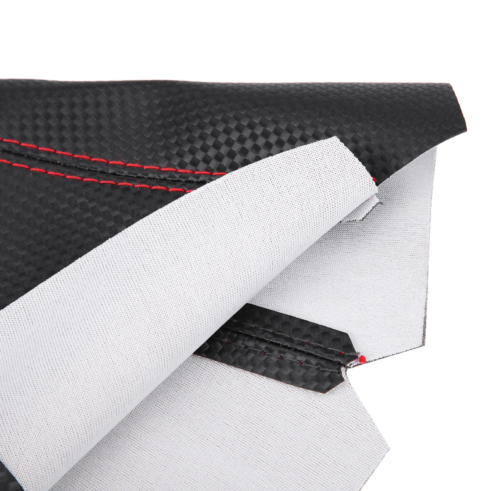 Getriebeschutzhülle Aus Pu-leder, Carbonfaser-optik – Rote Spitze – Universal