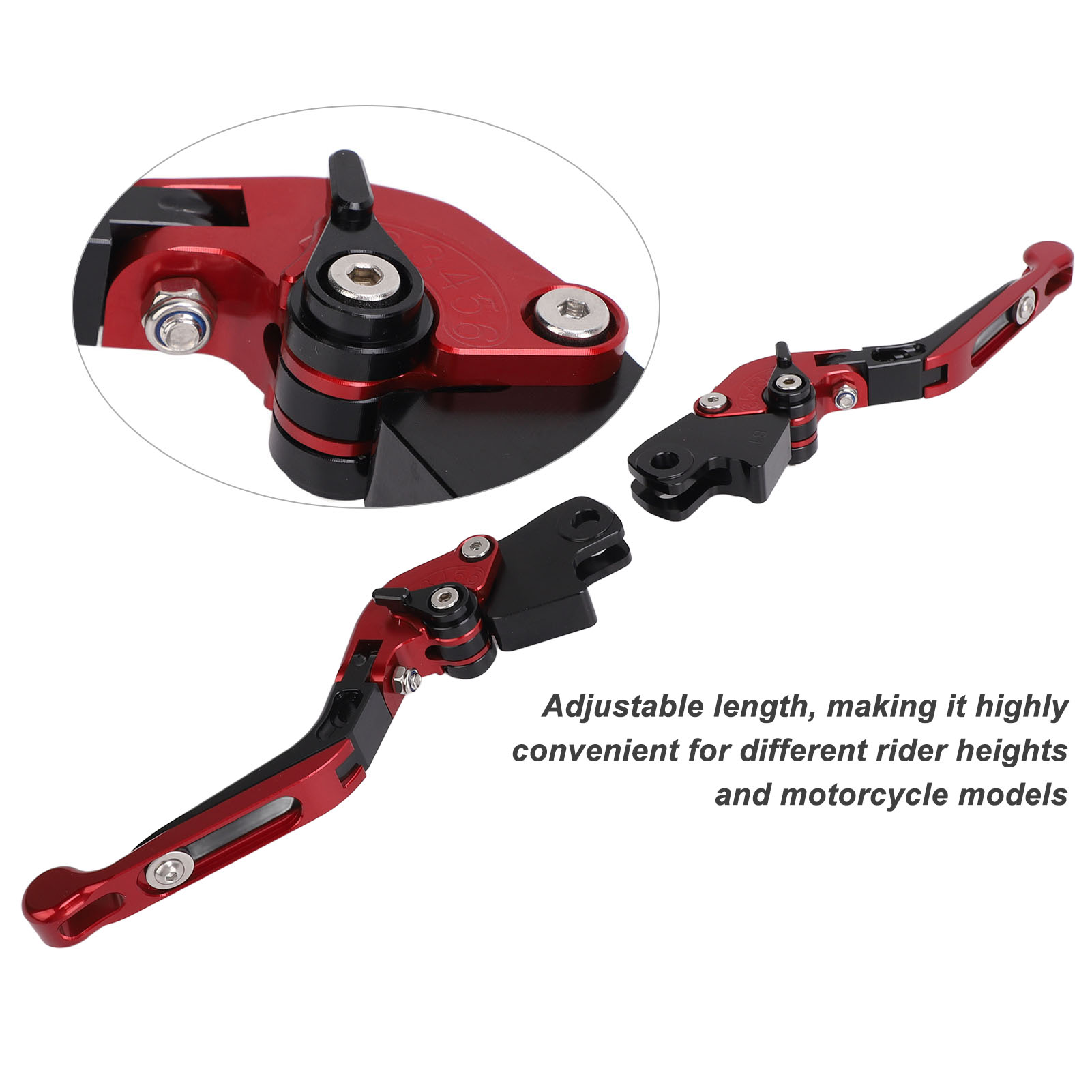 Cnc-gefräster Brems- Und Schalthebel Aus 6061er Aluminium Mit Eloxierter Oberfläche, Verstellbar, Passend Für Bmw R1200r, R1200rt, R1200gs, R1200gs Adventure, K1600 Gt, Gtl (2011–2016), Rot