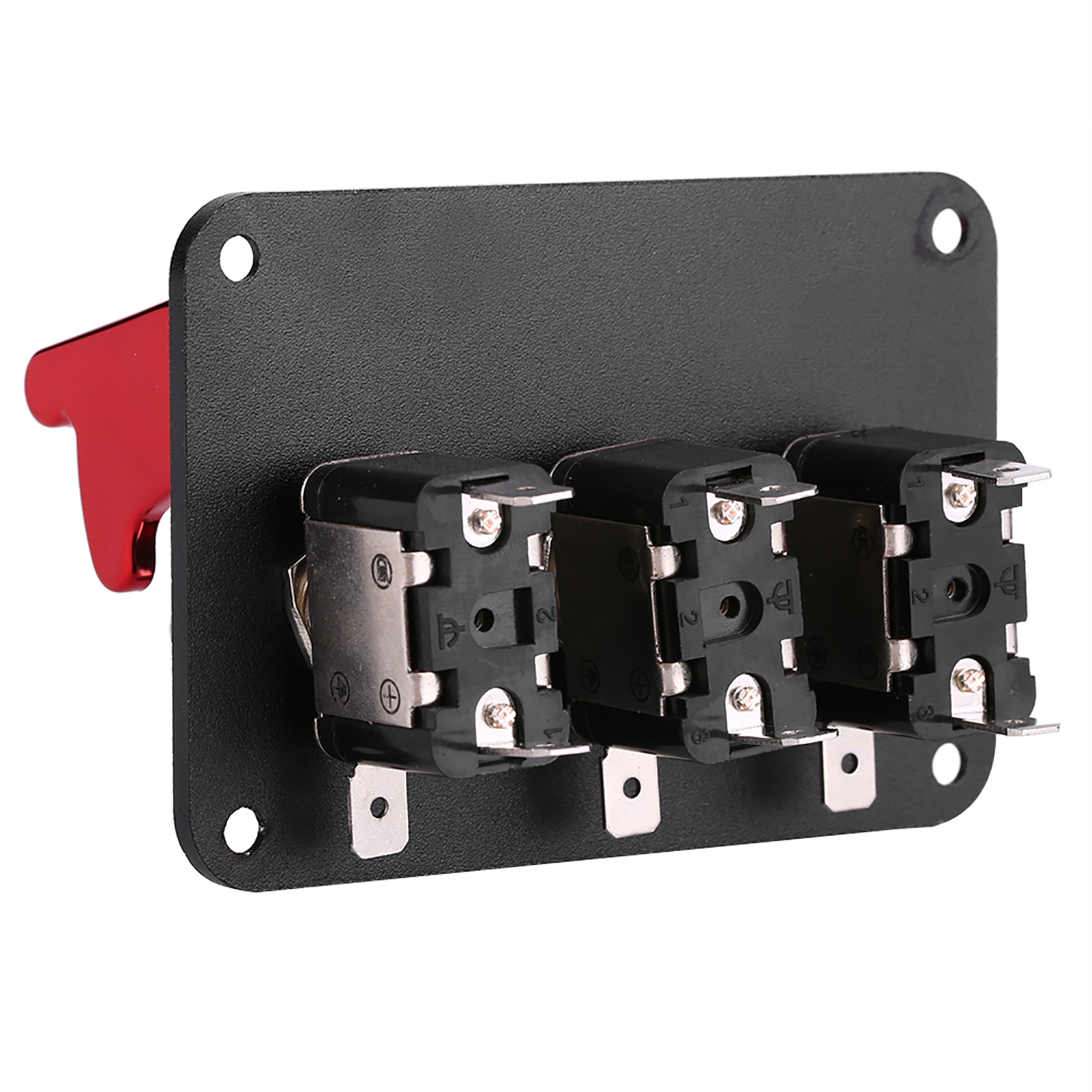 3-gruppen-12v-panel-schalter Für Rennwagen (rot)