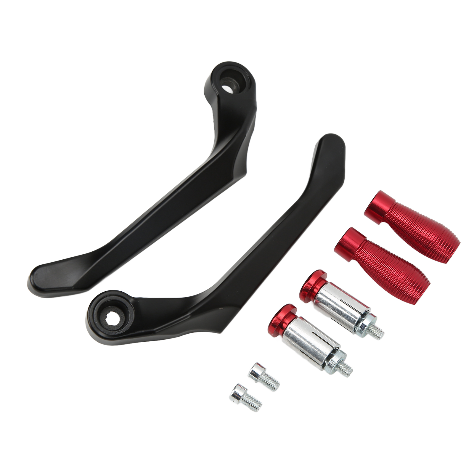 2-teiliges Hebelschutzset Aus Aluminium Für Fahrrad- Und Motorradbremse Und -kupplung – Rot
