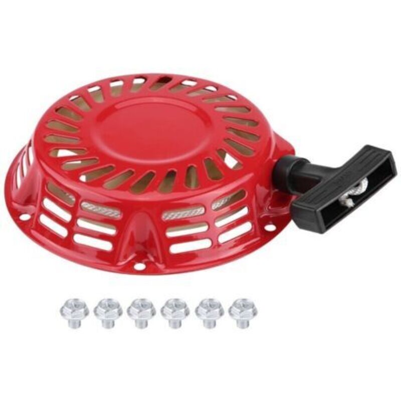 Démarreur À Rappel Pour Groupe Électrogène Essence 168f 2kw, De Remplacement En Métal Rouge Durable