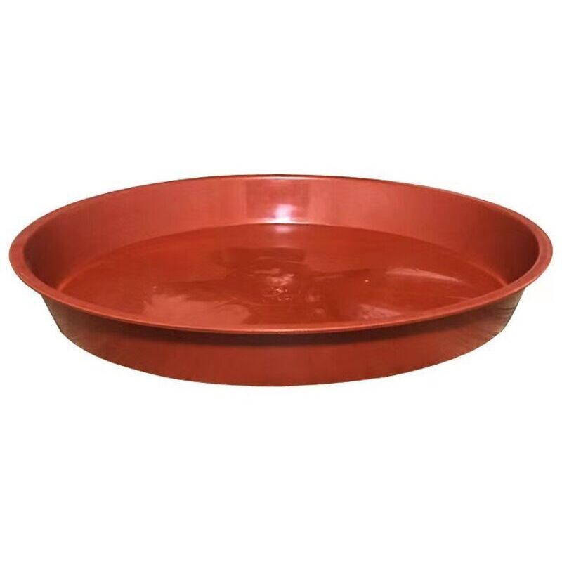 Lot De 10 Soucoupes Pour Plantes, Soucoupes Pour Pots De Fleurs Pour Plantes, Plateaux De Planteur Pour Intérieur, Extérieur, Jardin - 23cm/rouge