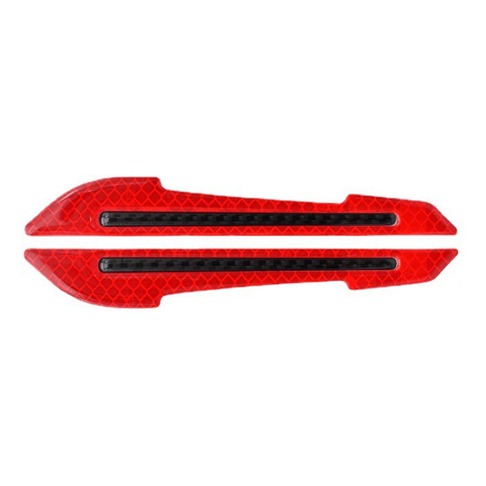 Zweiteilige Rote, Flexible Pvc-sicherheitsaufkleber, 16 Cm, Für Türen Und Stoßstangen, Bieten Optischen Schutz Und Kollisionsschutz.