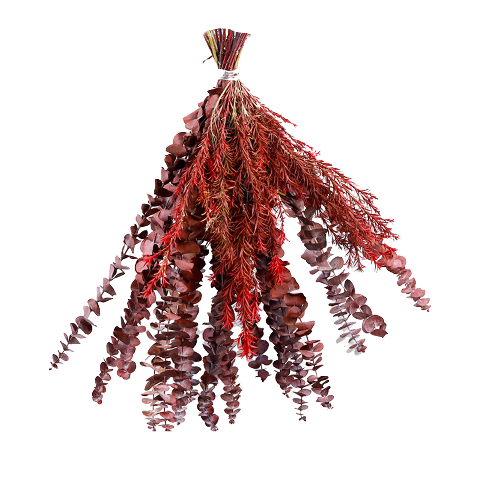 Eukalyptus-trockenblumenstrauß Badezimmerstrauß 004 Aus Holz Und Karton Mit 40 Zweigen Eukalyptus, Lavendel Und Chrysokoll, Für Aromatherapie Im Badezimmer Und Als Dekoration Für Zuhause.