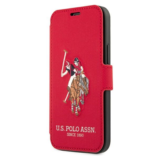 Iphone 12 Mini Us Polo Flip Case Polo Stickerei Rot