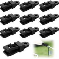 10 Planenclips, Krokodilklemmen Aus Polycarbonat, Rutschfeste Zähne, Befestigungslöcher, Für Camping Und Schwimmbäder