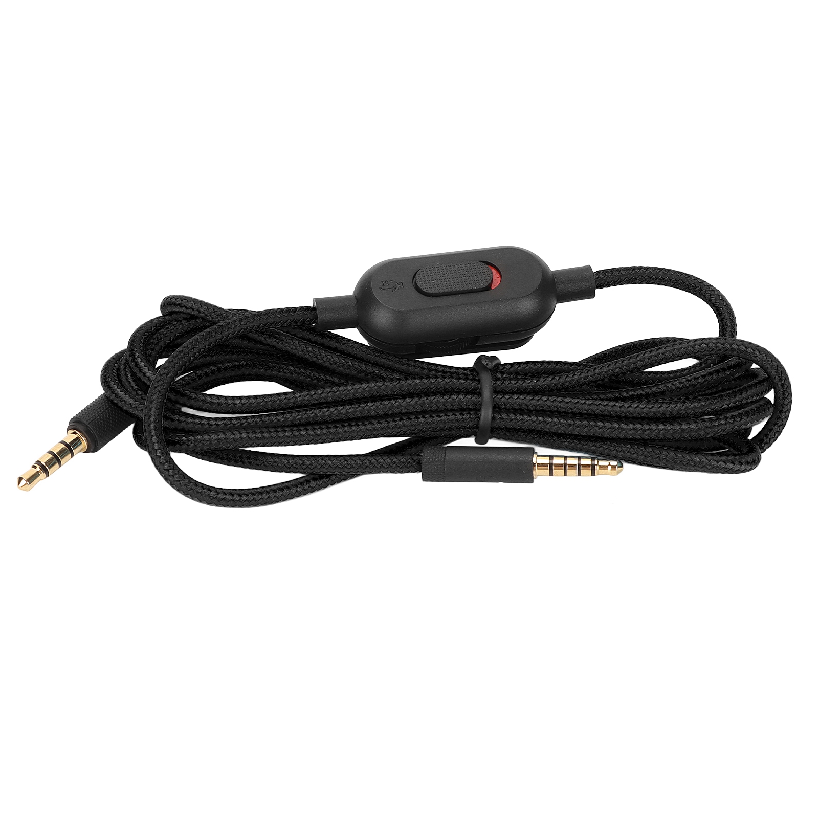 Gaming-headset-kabel, Geflochtenes Kopfhörerkabel Mit Lautstärkeregler Und Stummschalttaste Für Logitech G Pro, G Pro X, G433, G233, Schwarz