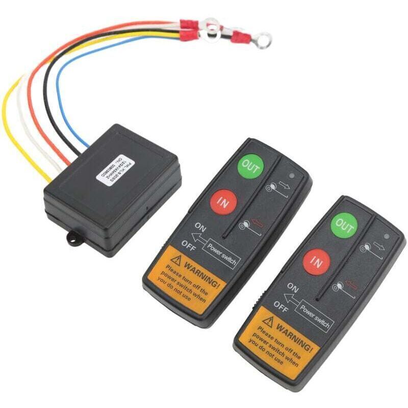 Kabellose Fernbedienung Für 12v/24v-seilwinden – Komplettes Bergungsset Mit Kombinationsschalter, 23 M Reichweite, Für Lkw, Jeep, Atv Und Suv