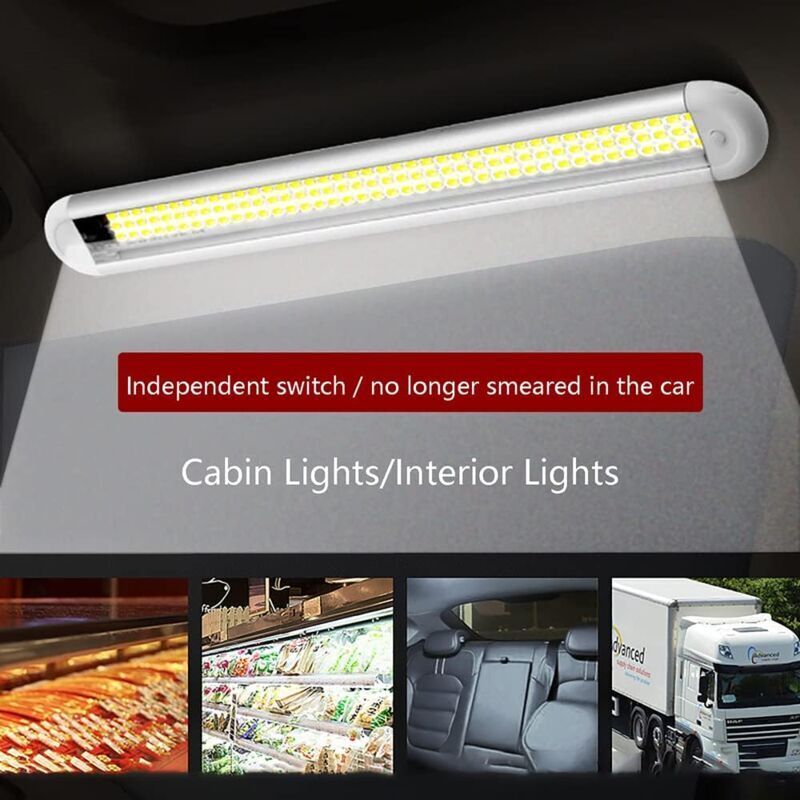 12-v-led-streifen Für Wohnmobile – Innenbeleuchtung Mit Schalter, Einfache Installation, 30 Cm, 2er-pack