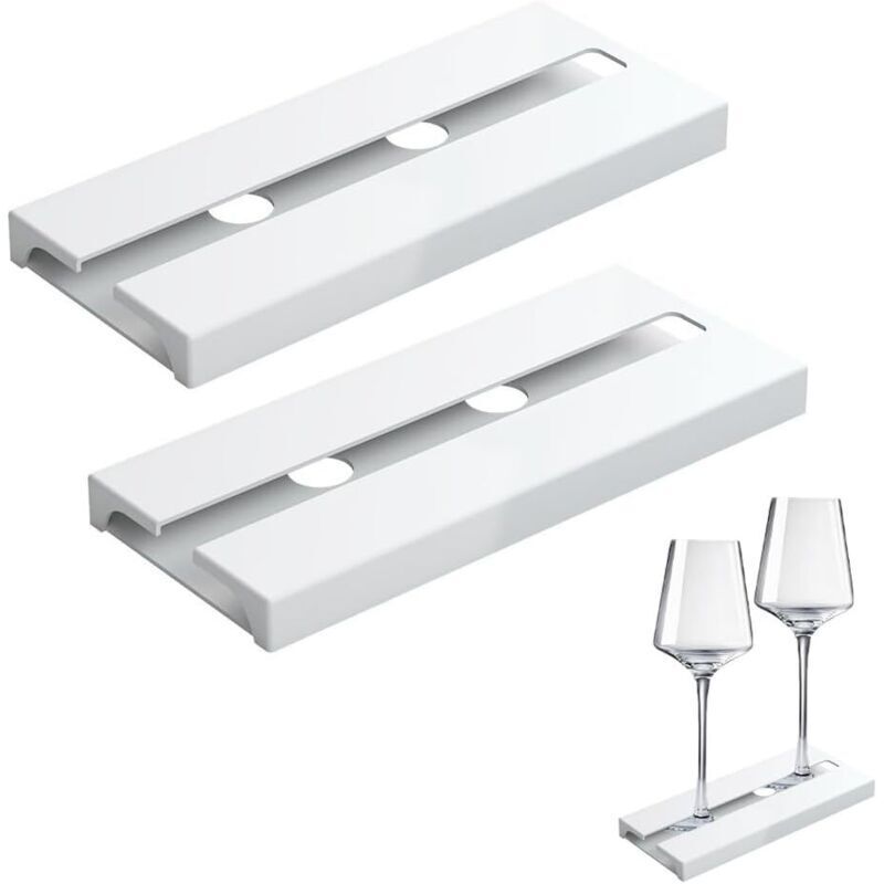 Hängende Edelstahl-glashalter – 2er-set Moderne Weinglasständer Für Küche Oder Bar
