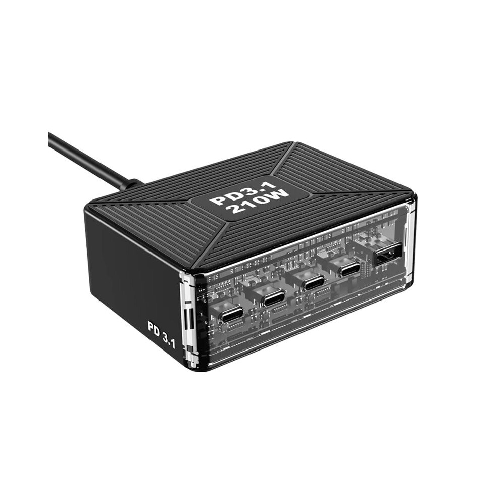 210w Pd 3.1 Gan Desktop-ladegerät Usb Type-c Schnellladestation Für Samsung S23 Handy/tablet Eu-stecker