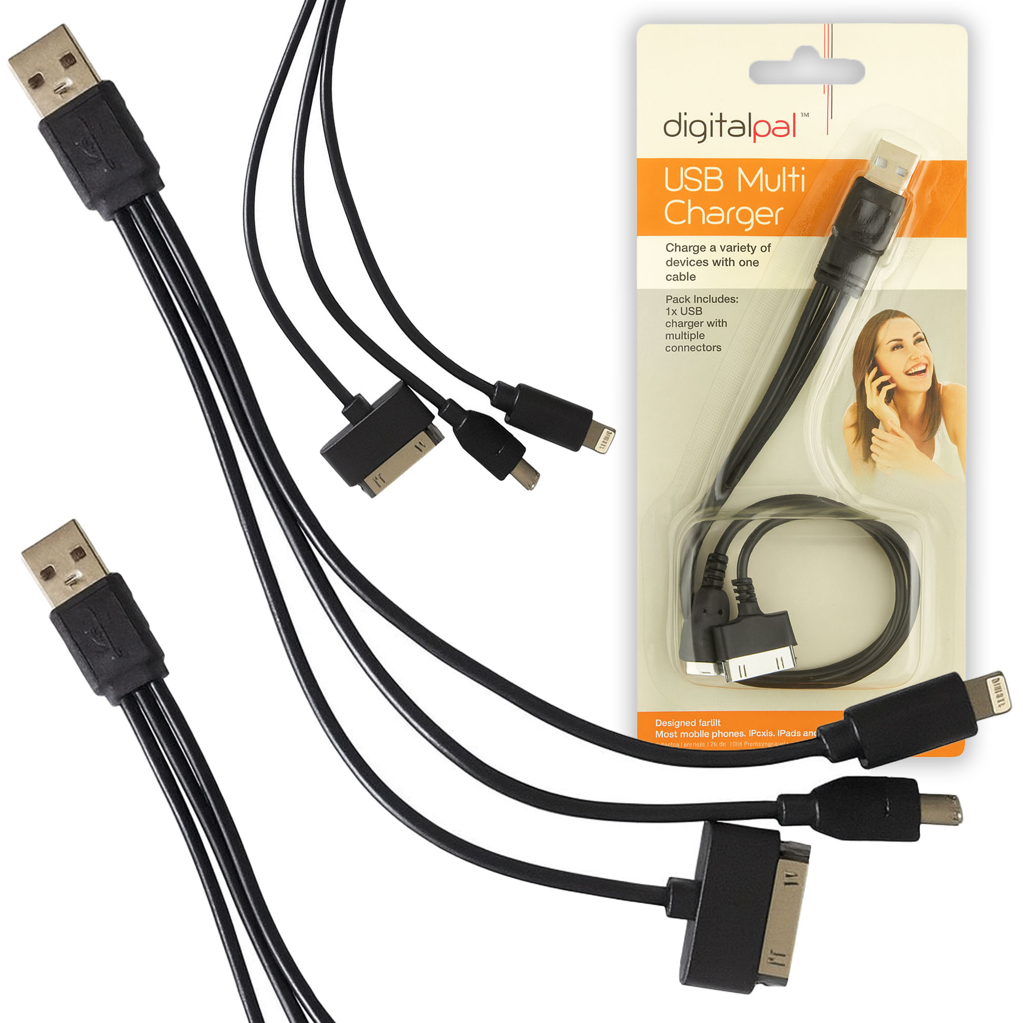 Bc Usb Micro Typ B Ladekabel Für Iphone Apple Lightning 8 Pin 30 Pin 3in1