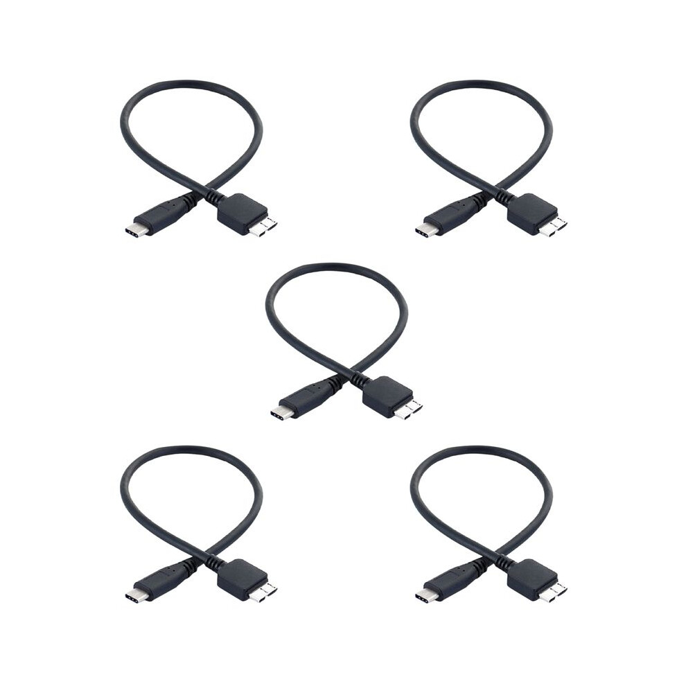 5x Festplatten-datenkabel Usb 3.1 Type-c Stecker Auf Usb 3.0 Micro-b Stecker Für Handy Und Tablet