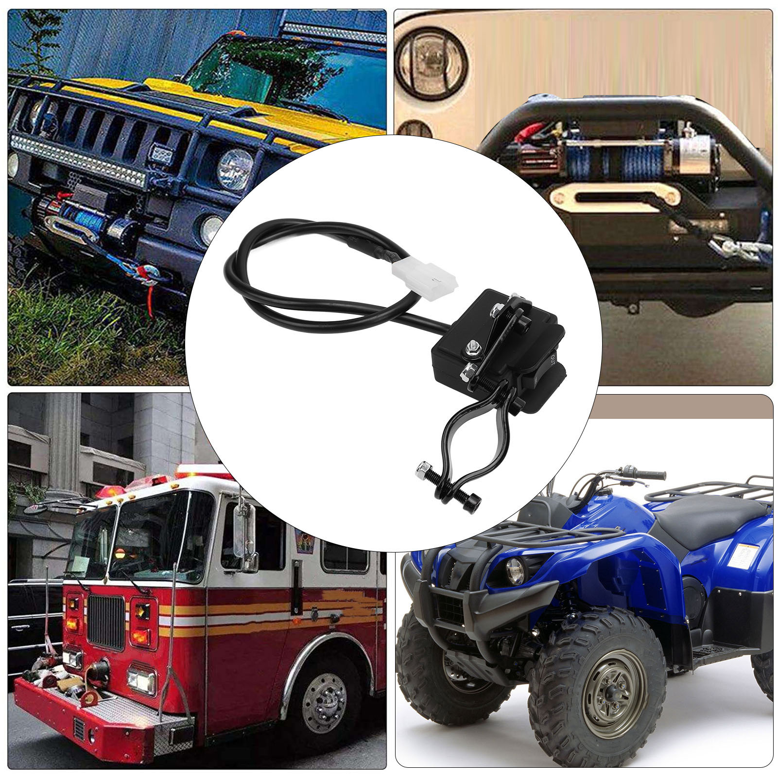 Utv-seilwindenschalter Mit 50 Cm Kabel – 12 Volt Gleichstromcontroller Und Motorrad Sind Auf Langlebigkeit Ausgelegt.