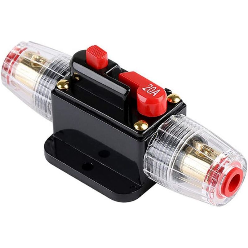 Wasserdichter 20-a-leistungsschalter, 12–24-v-dc-sicherungshalter, Rückstellschalter Für Kfz-audiosysteme