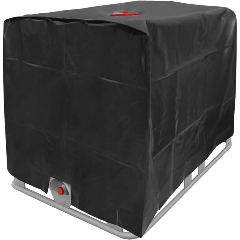 Wassertankabdeckung, Plane Für 1000-liter-ibc-container, Schutzhülle Für Wasserbehälter Oder Zisternen, Staubdicht, Uv-beständig Und Regendicht, Abmessungen: 120 × 100 × 116 Cm