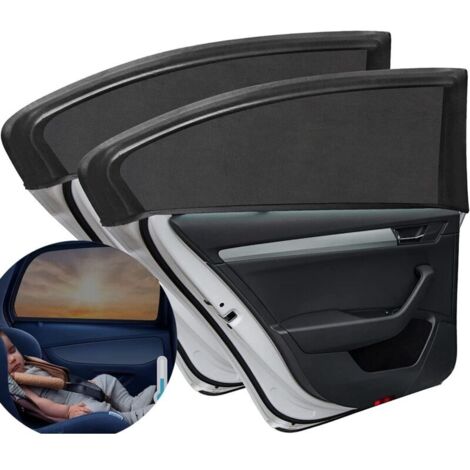 2 Stück Sonnenschutzblenden Für Die Hinteren Seiten Des Autos, Sonnenschutzsocken Für Babys, Blockieren Uv-strahlen, Sonnenschutzblenden Für Kinder Und Haustiere (schwarz)