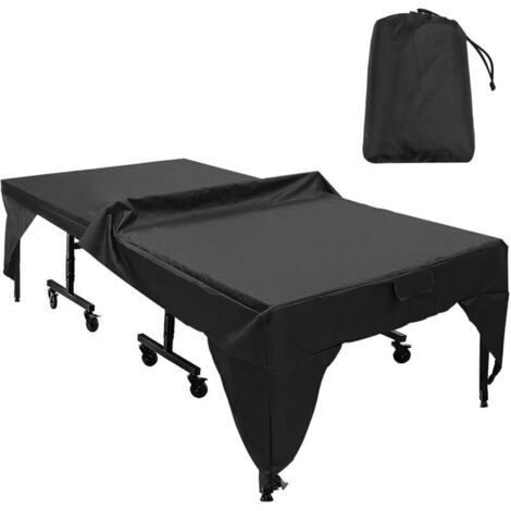Wasser- Und Staubdichte Tischtennisplattenabdeckung, 280 X 153 X 73 Cm, Schwarz