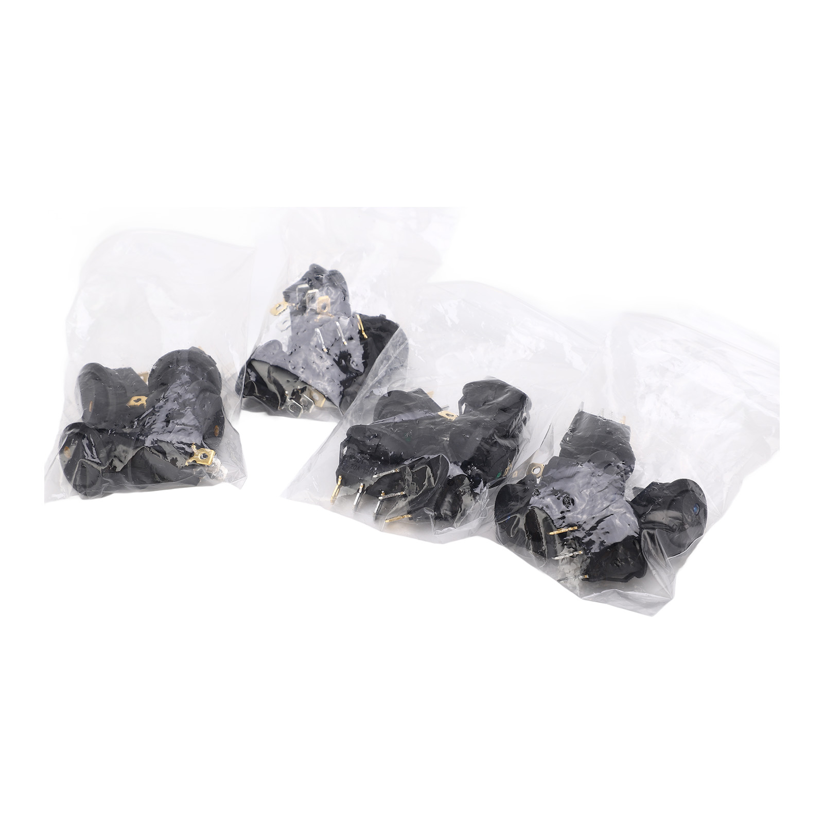 Wippschalter – 20er-pack – 3-polig, 2-positionen, 12 V Mit Led, Schwarzes Abs, Für Haushalts- Und Kfz-geräte
