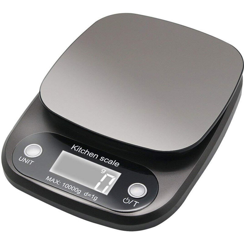 Elektronische Küchenwaage (10 Kg/1 G) Mit Großem Lcd-display, Hohe Präzision Für Professionelles Backen Von Kuchen, Torten Und Keksen.