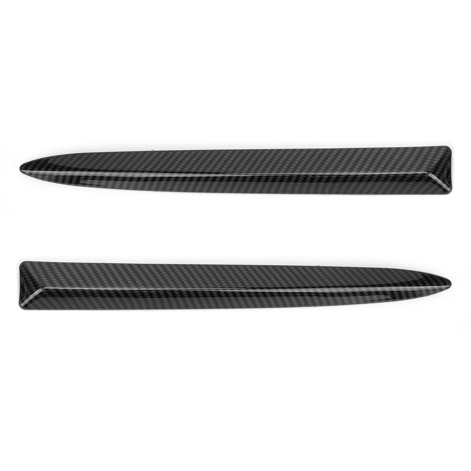 Paar Obere Frontstoßstangenverkleidungen In Carbonfaser-optik 735455041, Ersatzteil Für Fiat 500 2007–2015
