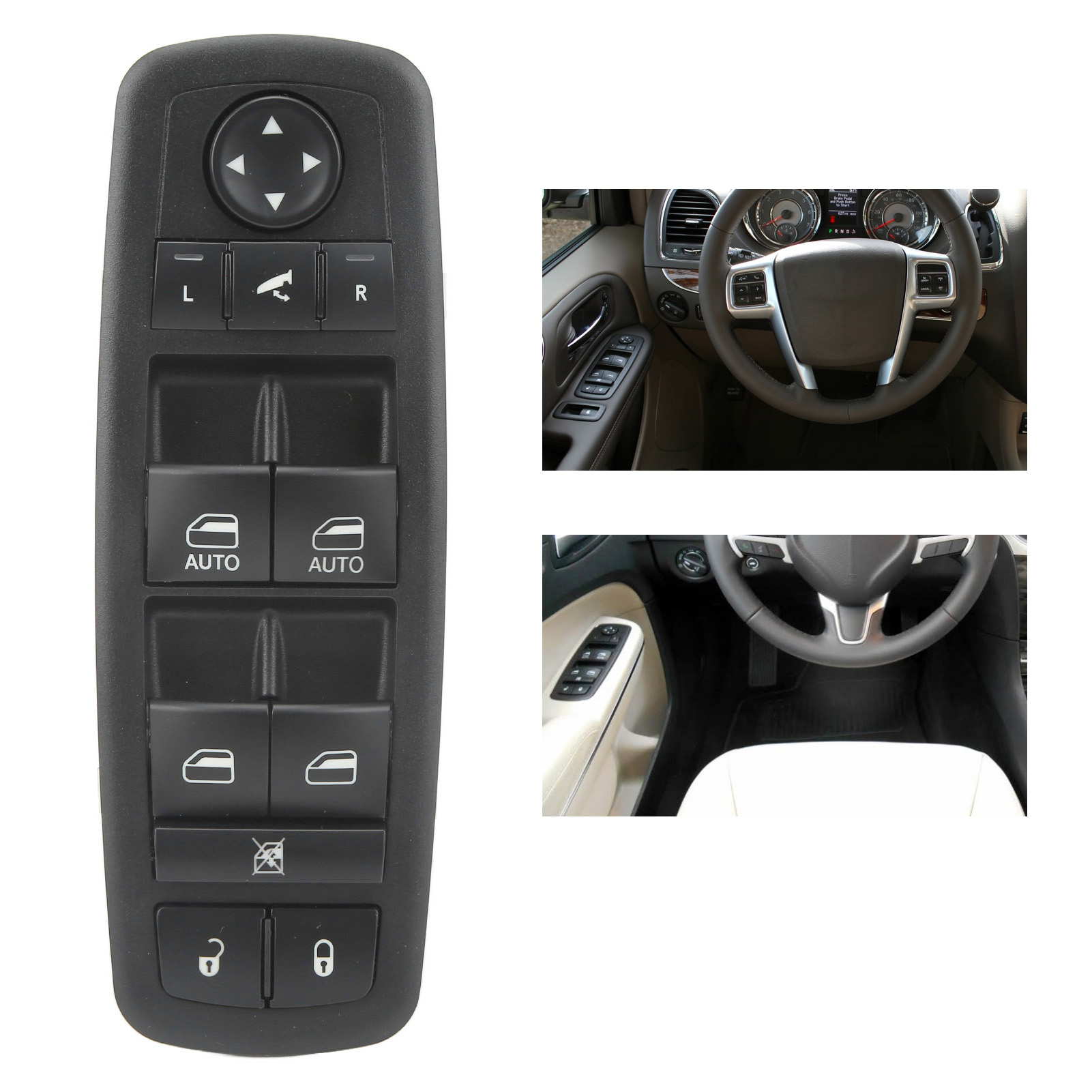 Elektrischer Fensterheberschalter Vorne Links Mit Automatischer Doppelfunktion 68139806aa - Ersatzteil Für Chrysler 300 2013-2015