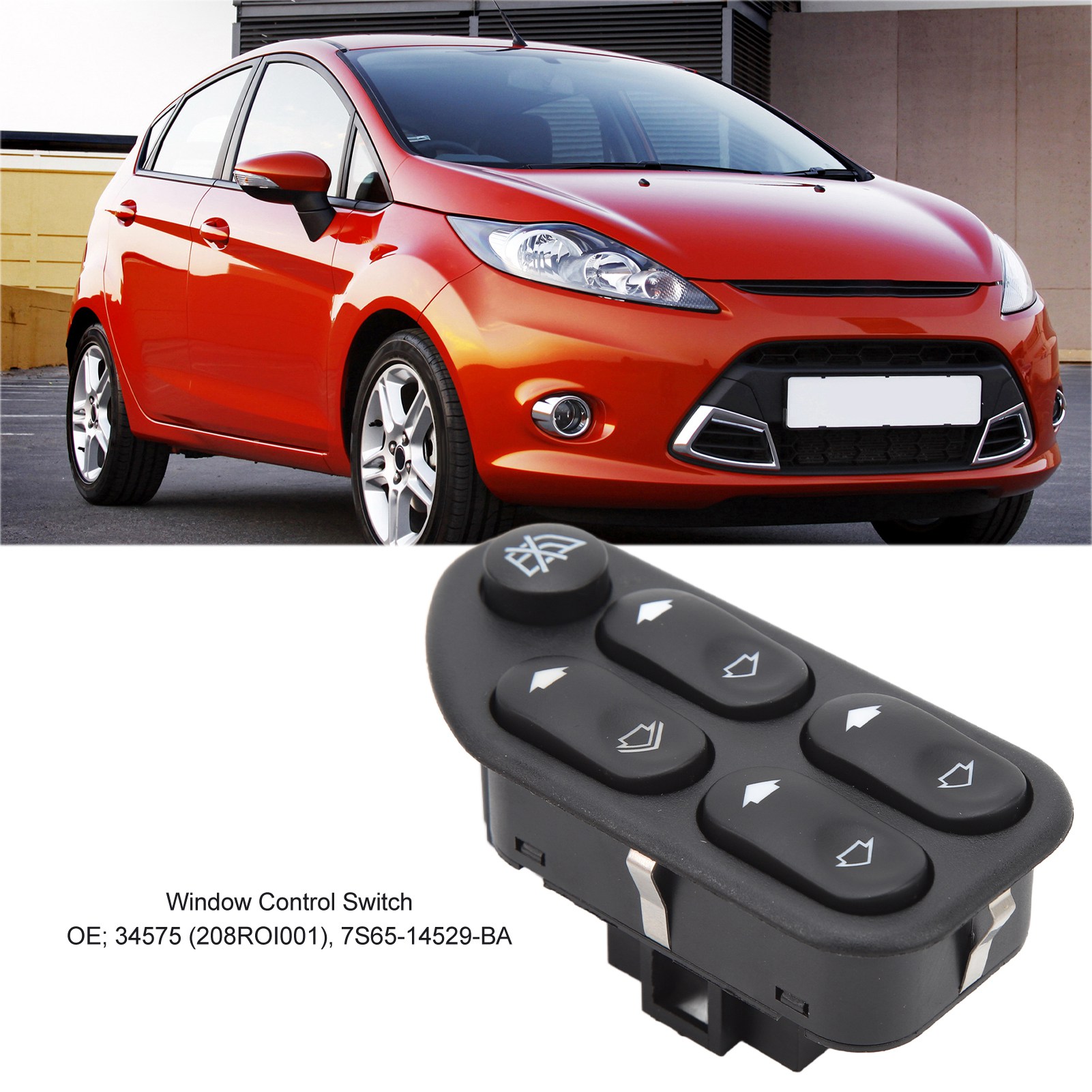 Hauptfensterheberschalter Für Ford Ecosport Fiesta - Modell 7s65 14529 Ba