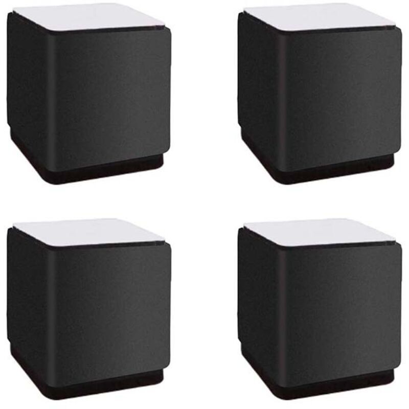 Quadratische Möbelfüße Aus Kohlenstoffstahl – 5 Cm – 4er-set – Bodenschutz Und Erhöhung Für Bett, Sofa, Schrank