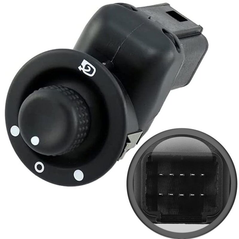 Spiegelverstellschalter Für Renault Clio 3, Clio 4, Scenic, Captur, Modus – Bedien- Und Einstellschalter Für Einklappbare Und Klappbare Außenspiegel – Teilenummer 8200676529 / 8200214921