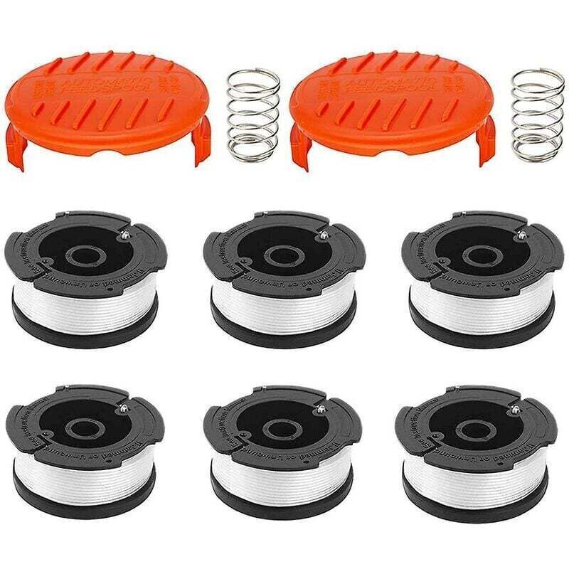 6er-pack Ersatzspulen Für Black+decker Freischneider – Kompatible Spulen, Inklusive 2 Schutzkappen