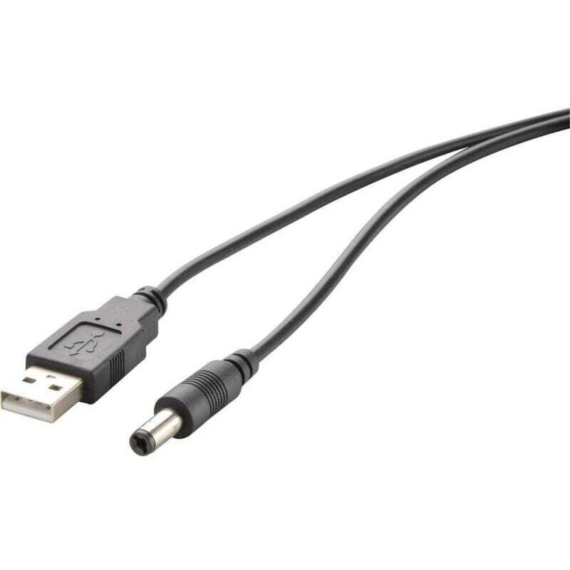 Usb 2.0 Stecker Typ A Auf 3,5-mm-dc-kabel – 1 M, Schwarz, Vergoldete Kontakte – Rf-4079667 Y306601