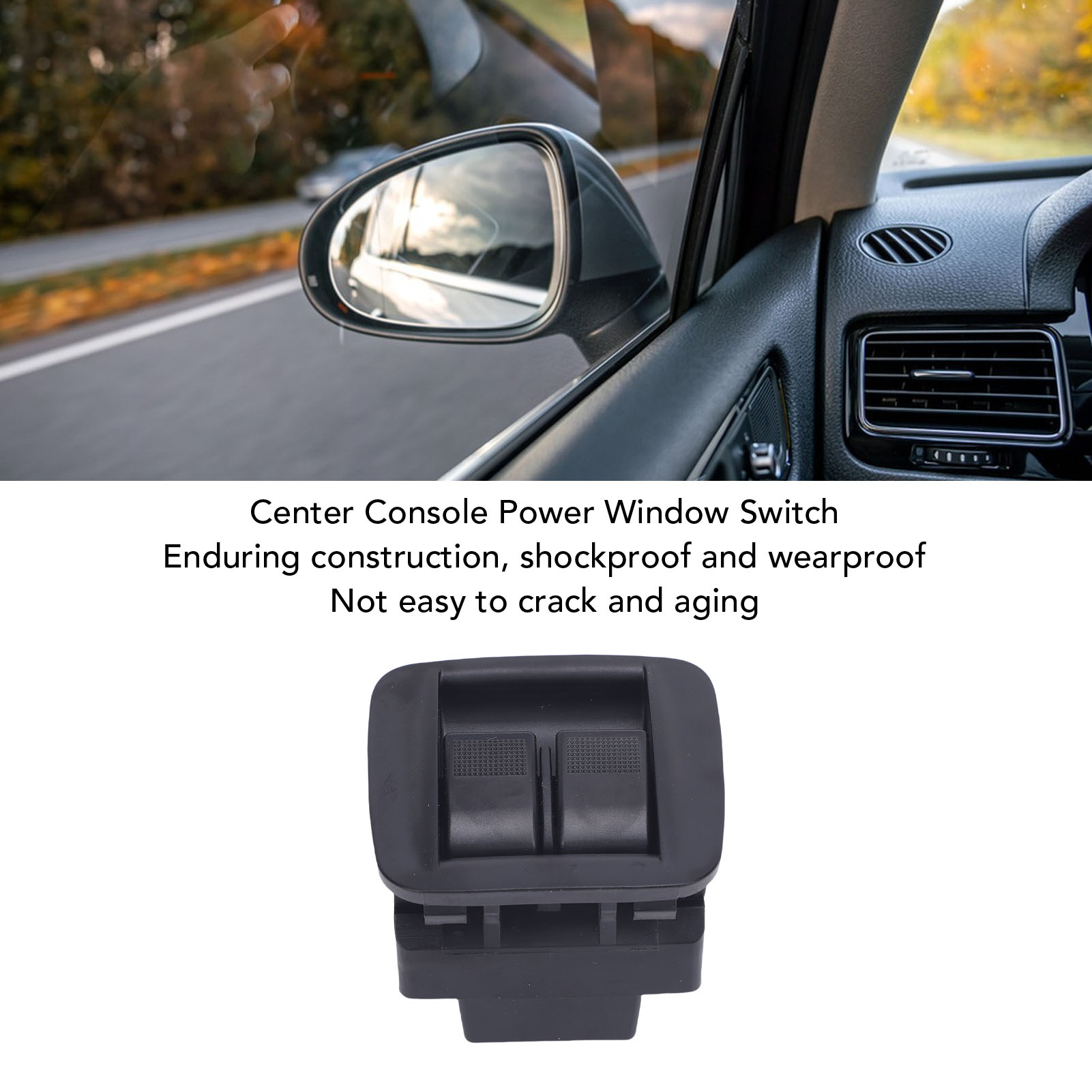 Elektrischer Fensterheberschalter Für Miata 1998–2000 – Feinfühlige Und Präzise Steuerung – Typ Nc11 66 350b 02 – Schwarzes Abs