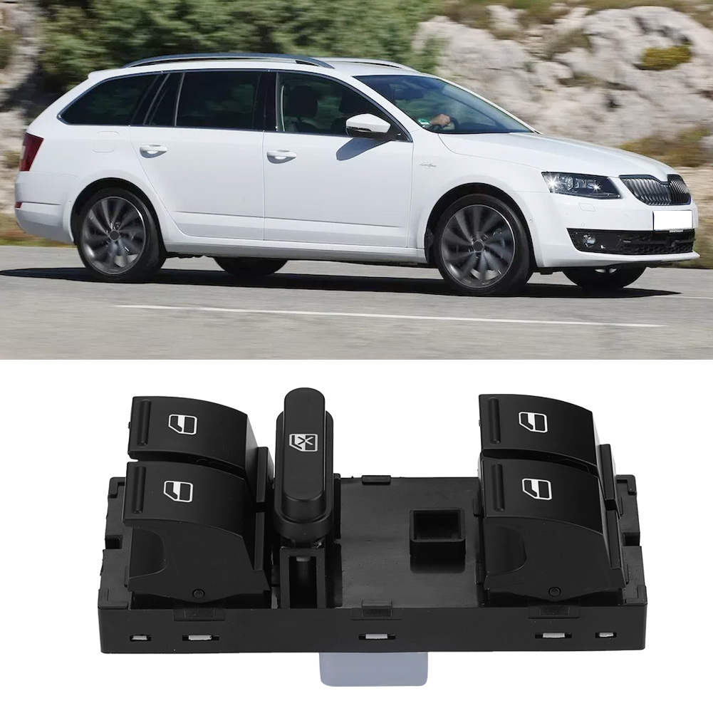 Elektrischer Fensterheber-hauptschalter Für Skoda Fabia Octavia Superb - 1z0 959 858b (schwarz, Abs)