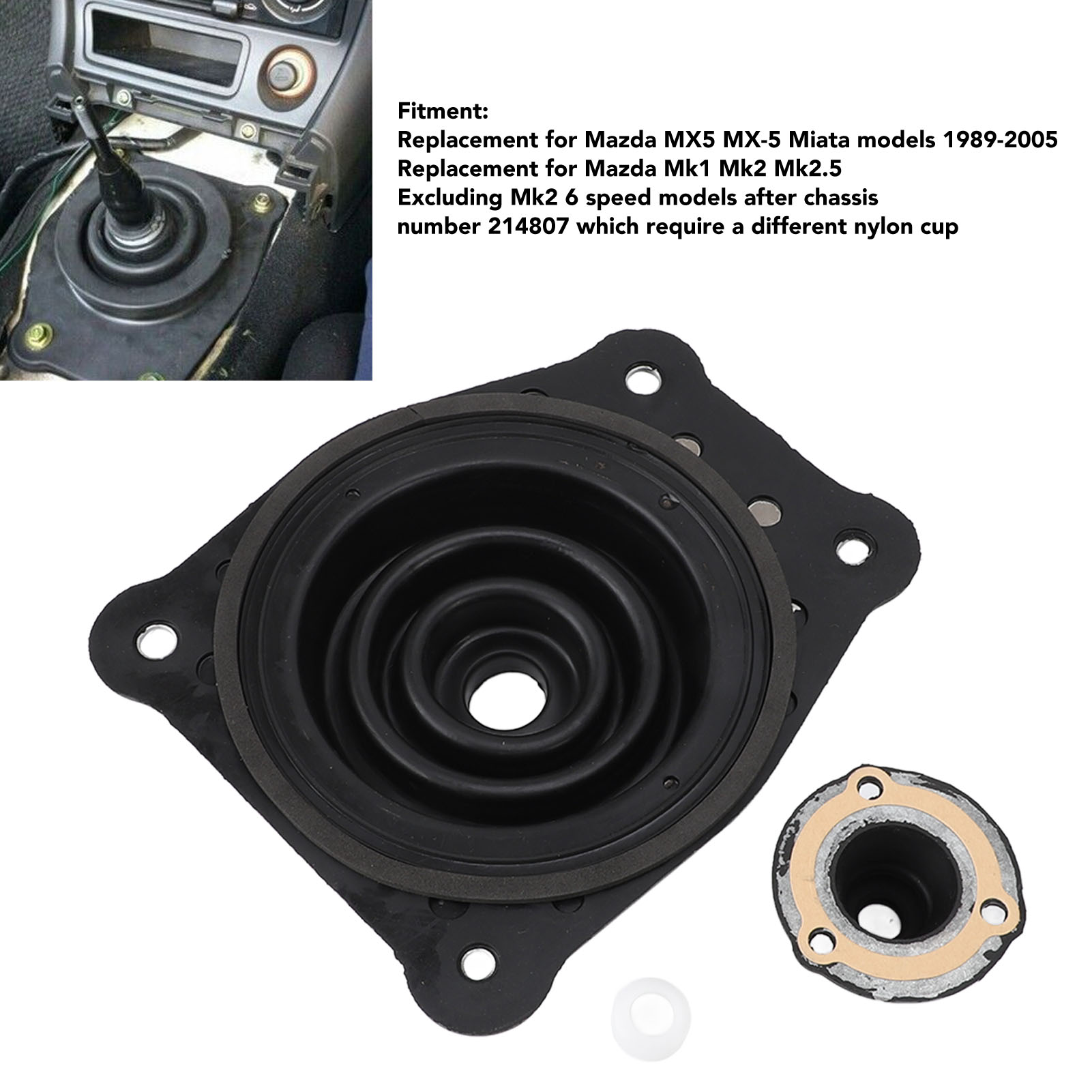 Schalthebelschutz 039817462a Für Mazda Mx-5 Miata Mk1-2.5 1989-2005